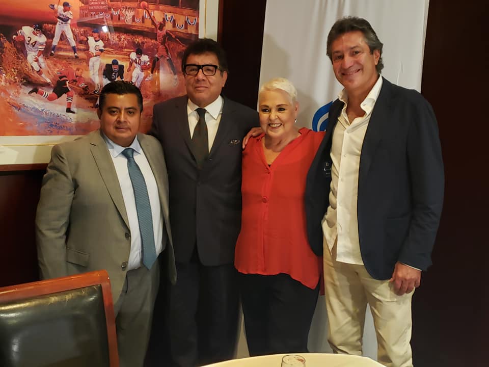 Fredy Rodriguez, Edmundo Monroy, Lupita D Alessio y Jaime Azcarraga (Presidente de Grupo Formula)